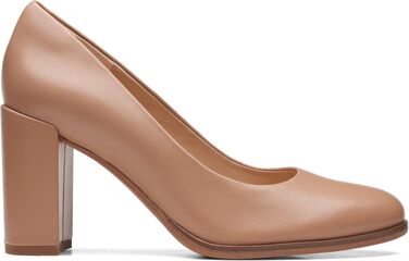 Жіночі туфлі-човники Clarks Freva85 Court, шкіряні, колір Praline, розмір 39.5 EU