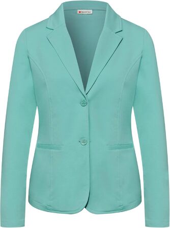Жіночий базовий блейзер Street One з джерсі, колір Misty Mint, розмір 40