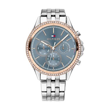 Жіночий кварцовий годинник Tommy Hilfiger з багатофункціональним циферблатом та сталевим браслетом (золотий/сріблястий)