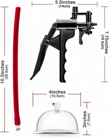 Вакуумний масажер для клітора (пара) для дорослих - стимуляція, БДСМ, Bondage
