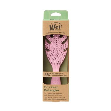 Щітка для волосся Wet Brush Go Green Detangler — екологічна розплутувальна щітка з м'якими щетинками IntelliFlex, сіра