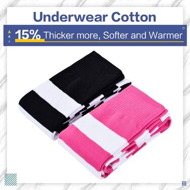 Шкарпетки Kayhoa з бавовни у смужку, до коліна/верхньої частини стегна (M, Чорний/Білий & Фуксія/Білий)