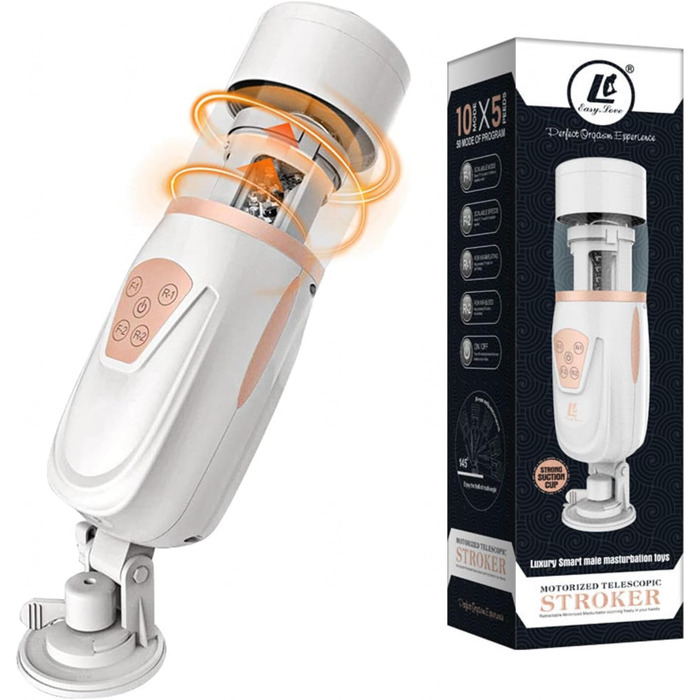 Електричний мастурбатор для чоловіків з 10 телескопічними функціями та 5 швидкостями - стимулятор пеніса, секс-іграшка