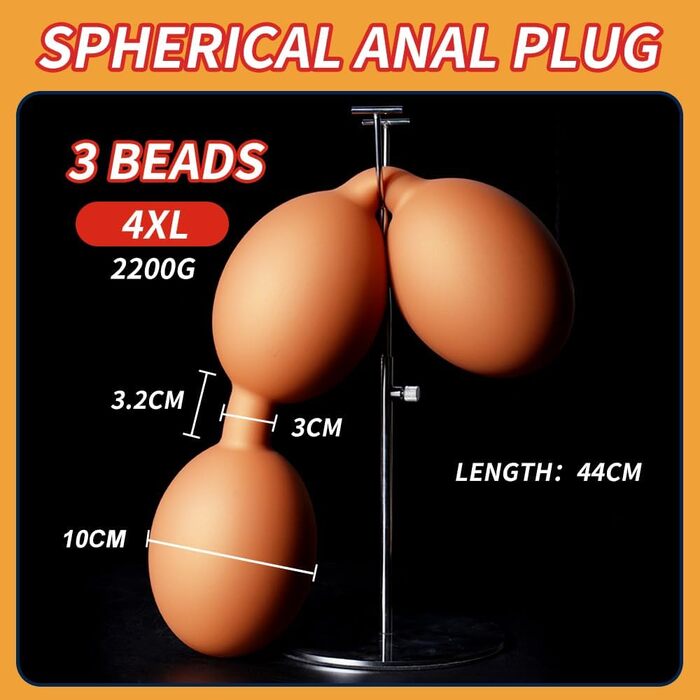 Анальні кульки Joyu Extra Lang з ланцюжком: м'який силікон, різні розміри, анальні пробки, дільдо, для чоловіків та жінок