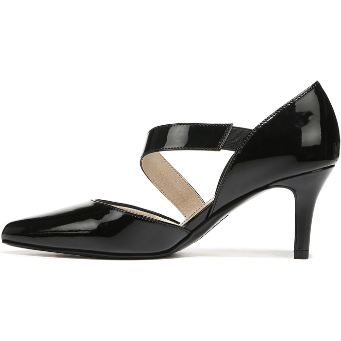 Жіночі туфлі-човники LifeStride Suki Pump, чорний лак, розмір 40 EU (Wide/Широка колодка)