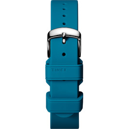 Силіконовий ремінець для смарт-годинника Timex IQ+ Move 18мм, колір синьо-зелений