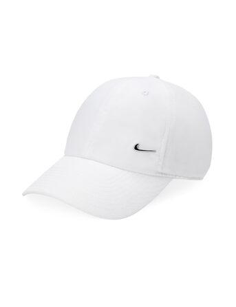 Кепка Nike Heritage86 з металевим логотипом Swoosh, біла (White/Metallic Silver)
