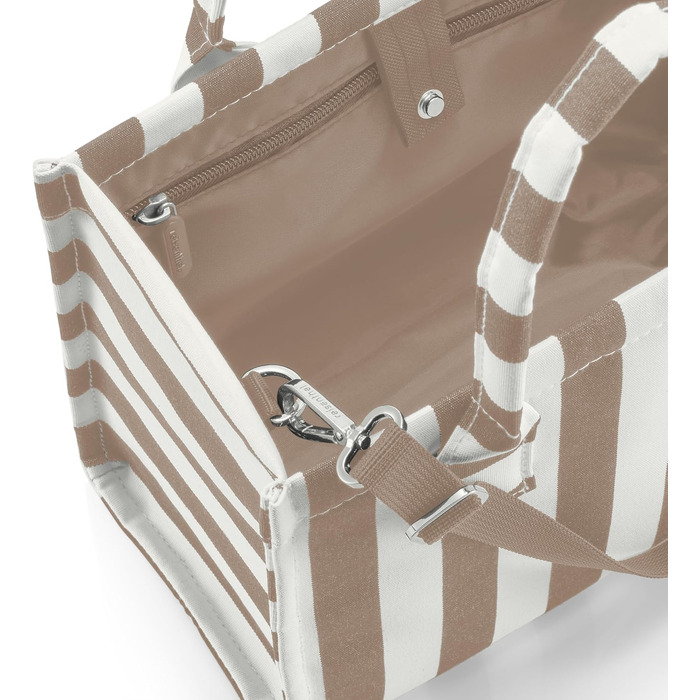 Жіноча сумка-кросбоді reisenthel daily shopper XS прямокутна, колір Summerstripes Coffee