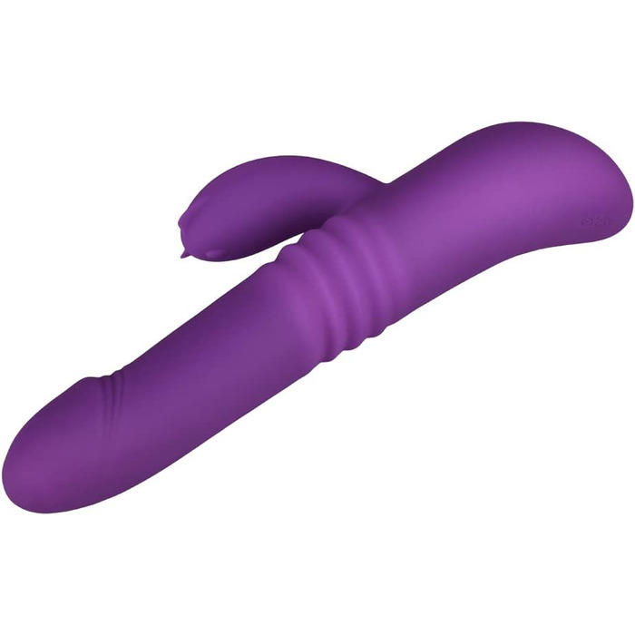 Вібратор EIS, кролик, 22,5 см, водонепроникний, акумуляторний, з нагріванням, з м'якого силікону