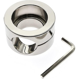 Сталевий натягувач яєчок, кільце для яєчок SeLgurFos, кільце для яєчок, кільце для статевого члена, еротичні іграшки для чоловіків (подвійний шар)