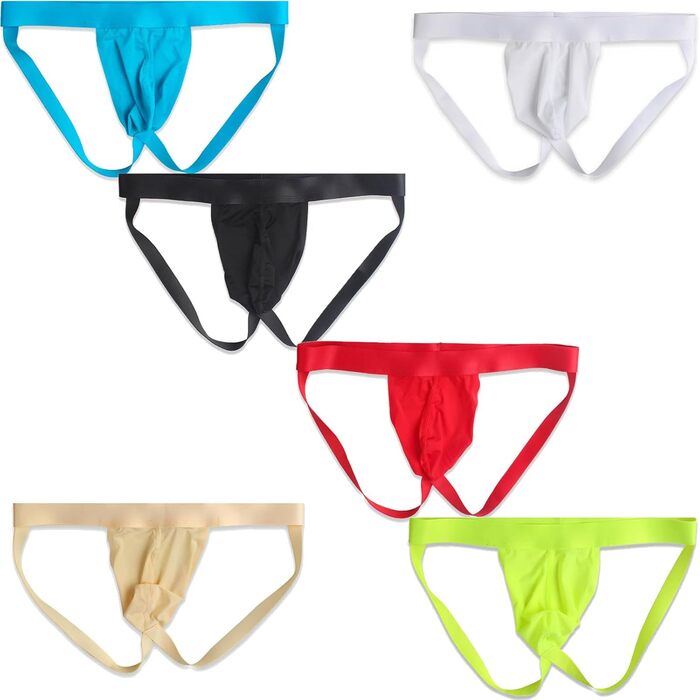 Чоловіча стрінг-труси Faringoto з гладкою смугою, шовковиста тканина, джокер-труси, розмір L, 6 кольорів