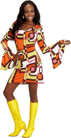 Сукня 70-х від Widmann Milano: вечірня мода, з рукавами-ліхтариками, для карнавалу, фестивалю, тематичної вечірки