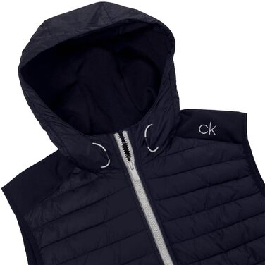 Чоловічий гібридний легкий жилет з капюшоном Calvin Klein Redwood 2026, колір Charcoal (темно-сірий), розмір M