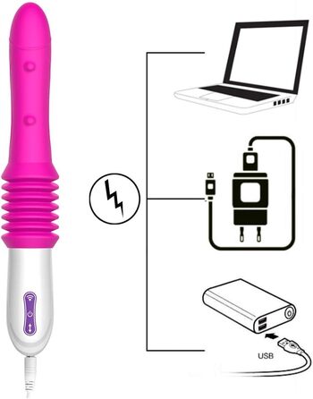 Автоматичний мастурбатор-пістолет з 10 режимами вібрації, телескопічною функцією, реалістичним заходом. Іграшка для дорослих для жінок, фіолетовий