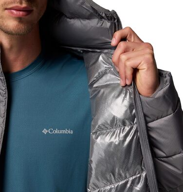 Чоловіча зимова куртка-пуховик Columbia Fiveile Butte™ II з капюшоном, City Grey, розмір XL