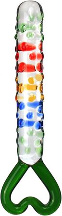 Скляний анальний стимулятор Dick Glas Dildo Super Groß - анальний плагін з подвійним наконечником для стимуляції G-точки та вагінальної мастурбації