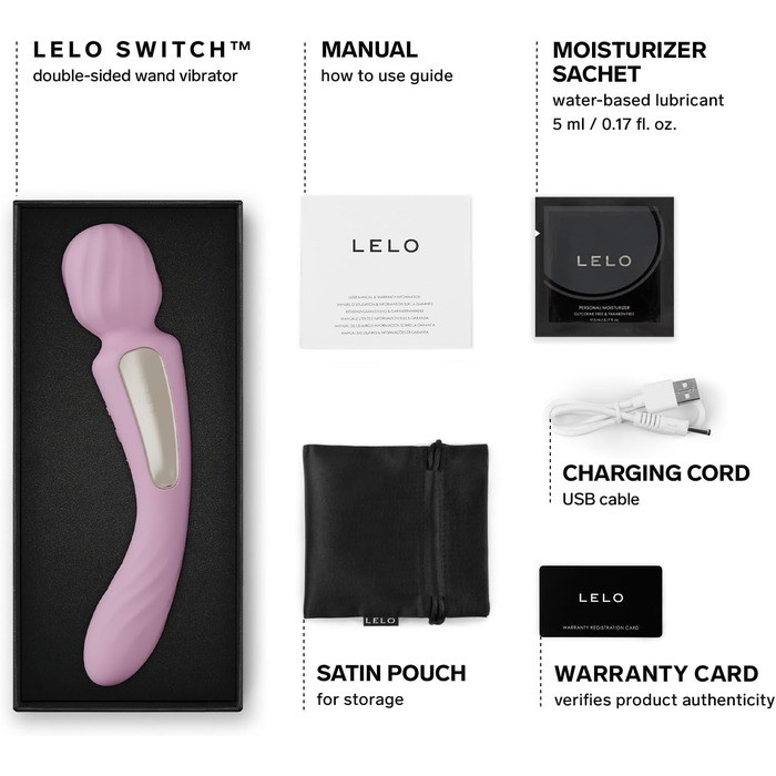 LELO SWITCH: жіночий вібратор з Bluetooth, 12 режимів, рожевий