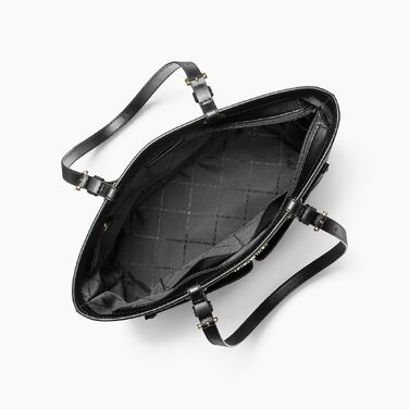 Жіноча сумка-сатчел Michael Kors Double Pocket Satch з логотипом (Black Sig)