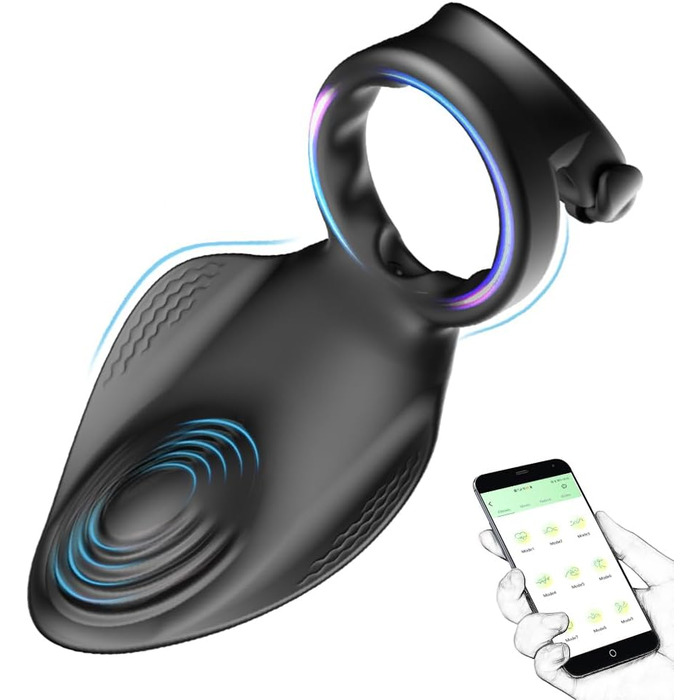 Vibrating Penis Ring Jpscor з пультом керування, 10 режимів вібрації, для чоловіків та пар