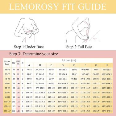 Трусики Lemorosy BH для жінок без кісточок, Push Up, безшовні, з глибоким V-подібним вирізом, класичні, зручні, повсякденні, бюстгальтер з широкими бретелями, 90C, чорний