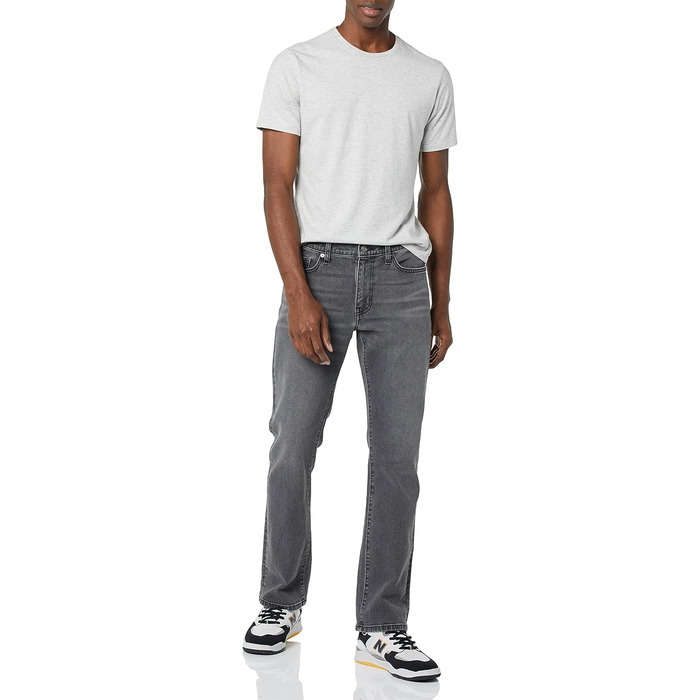 Чоловічі джинси Amazon Essentials Slim-Fit Stretch Bootcut, сірого кольору (29W / 30L)