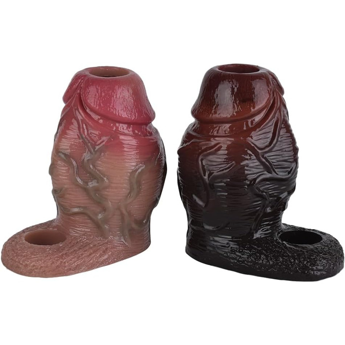 Реалістичний пеніс-чохли з силікону, пеніс-рукав з товстим мошонкою, пеніс-чохол, 6 стилів на вибір, чоловічий екстендер для збільшення пеніса, SM, сексуальні іграшки (колір м'яса, C)