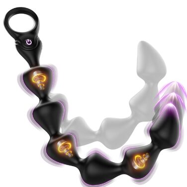 Анальний дildo з рідкого силікону з 10 режимами вібрації, 36 см. Іграшка для пар, BDSM, стимуляція простати (для чоловіків та жінок)