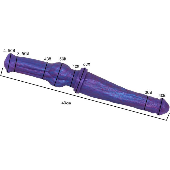 Подвійний анал-дилда Jixaxe 40см з реалістичним дизайном коня та собаки - сексуальні іграшки для жінок