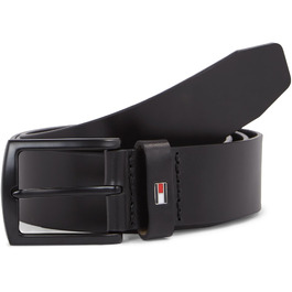 Чоловічий шкіряний ремінь Tommy Hilfiger Denton Matte 3.5, чорний, розмір 95