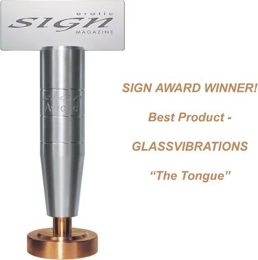 Ділтo з металу GLASSVIBRATIONS Teufelszunge Lucifer (золото/фіолетовий/хром)