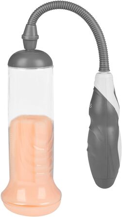 Електрична чоловіча помпа, 21 см, водонепроникна (IPX7), перезаряджувана, 4 режими та 4 інтенсивності, 2 манжети, міцні матеріали