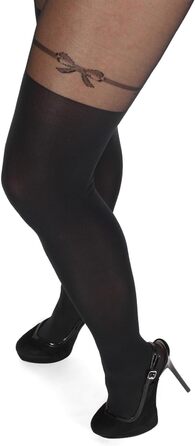 Чулки BANANALU 20 Den Overknee з відкритим кроком, XL, Чорний (3 шт.)