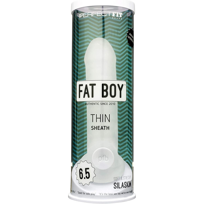 Прозорий презерватив PerfectFit Fat Boy dünn - 6,5 дюймів - 1 шт.