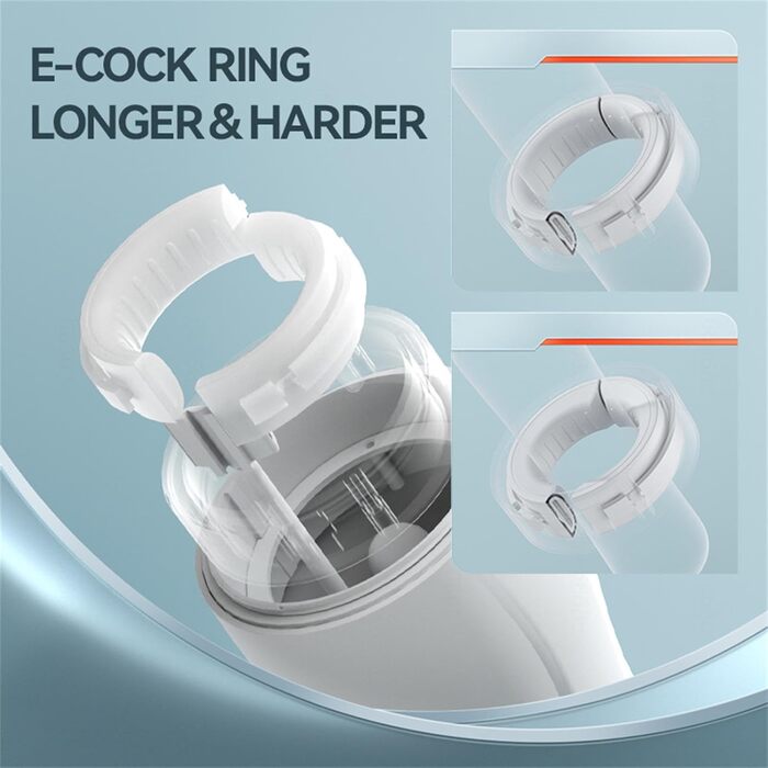 Електричний секс-іграшка для вагінального використання з 4 режимами насосу, 10 вібрацій та функцією нагріву, чорний