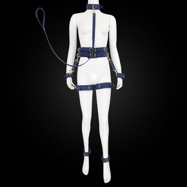 Набір для фетишу з еластичної шкіри OnundOn: корсет, наручники, стрічки для зв'язування. BDSM, готика, SM, корсет, фетиш, для жінок