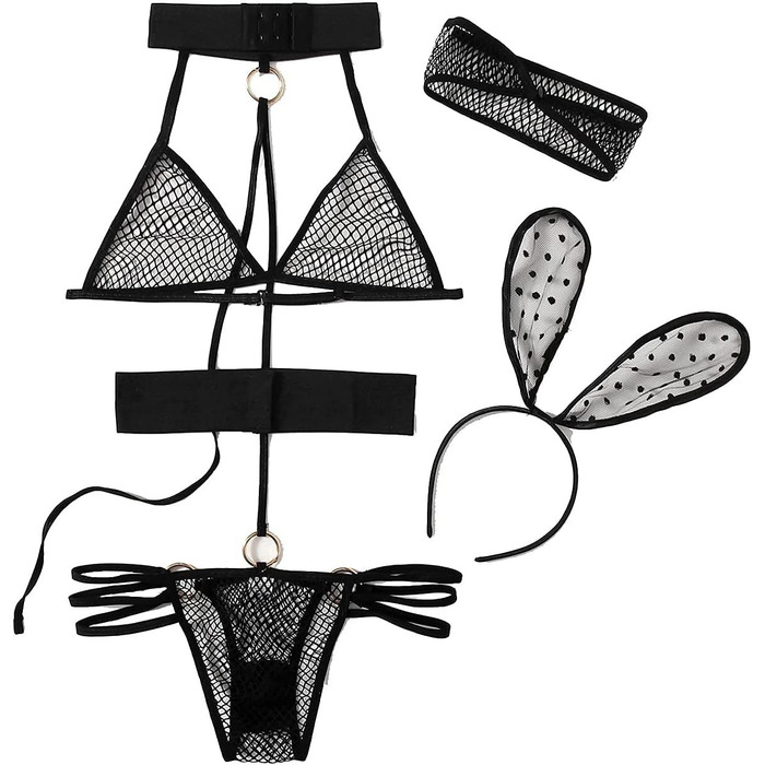 Костюм для рольових ігор JasmyGirls: мереживний тіло з сет-топом та трусиками (Колір уточнюйте)