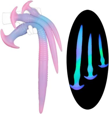 Анальний плагін NAIXBTY з ефектом супер-світлодіода, гнучкий, з рідкого силікону, для масажу простати та анального розширення. Іграшка для дорослих.