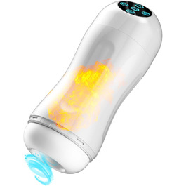 Електричний масажер для чоловіків з 4 режимами всмоктування та нагріванням, 6 перистальтичних режимів, автоматичний секс-іграшка для чоловіків