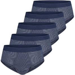 Чоловічі труси ESGE з тонкими смужками (5 шт. в упаковці), XXL, морський колір