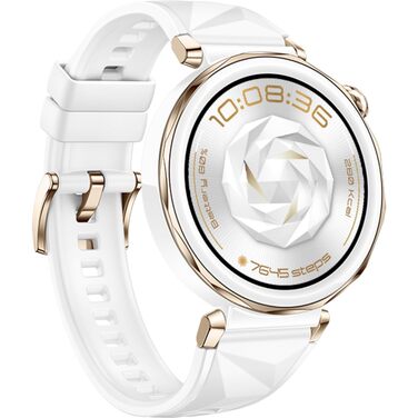 Смарт-годинник Huawei Watch GT 5 Pro 42mm білий: ЕКГ, GPS, моніторинг здоров'я, Bluetooth-дзвінки, до 14 днів автономності, для iOS та Android