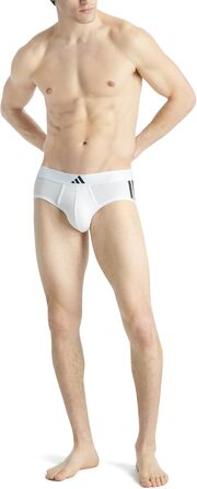 Труси чоловічі Adidas Basic 4 шт. (Білий / Чорний, M)