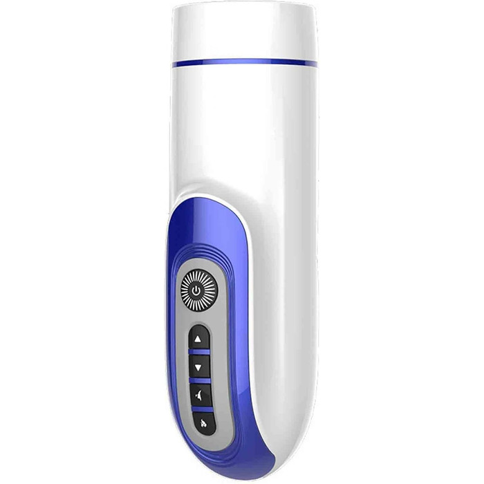 Масажер для чоловіків з 7 режимами вібрації та підігрівом - 3D силікон, автоматичний стимулятор пеніса