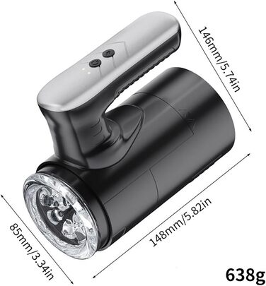 Електричний мастурбатор JFRong з 10 телескопічними режимами для чоловіків. Автоматичний мастурбатор з 3D вагіною, стимулятором сім'яника. Інтимні іграшки для чоловіків