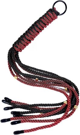 Набір для БДСМ: батіг з червоно-чорного плетіння, пензлики, для дорослих, секс-іграшки, бондж