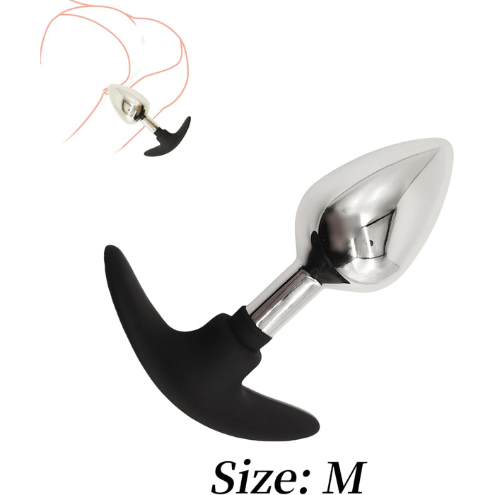 Набір анальних засобів для стимуляції: сталевий Butt Plug, дилататор, масажер простати, для пар, SM bondage