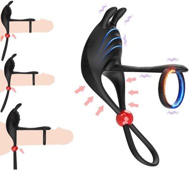 Вібраційний кільце для пеніса BeHorny з пультом дистанційного керування, 7 режимів вібрації, для більш міцної ерекції