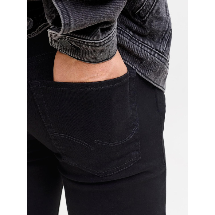 Чоловічі джинси Jack & Jones Jjiliam Skinny чорного кольору, розмір 32W/32L