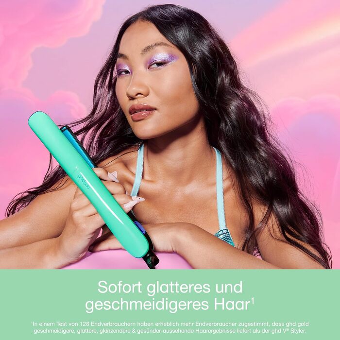 Випрямляч для волосся ghd gold Glätteisen: багатофункціональний стайлер для гладкості та ефекту анти-фриз (Jelly Mint)