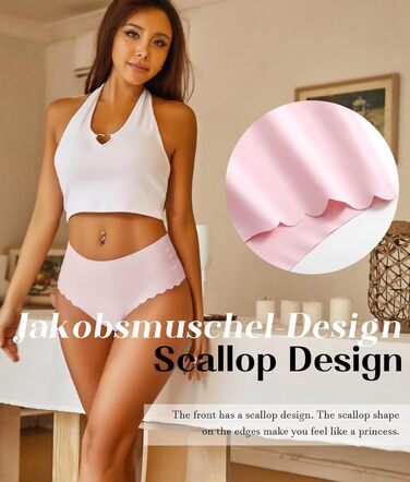 Стильні жіночі труси Sips з високою талією, безшовні, 6 шт. (Чорний, Рожевий, Бежевий, Блакитний, Червоний, Зелений), розмір M