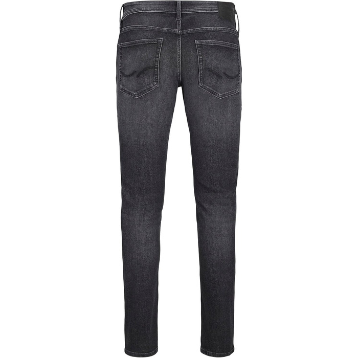 Чоловічі джинси Jack & Jones JJIMIKE Tapered Fit (завужені), великий розмір, чорний денім, 42W / 32L